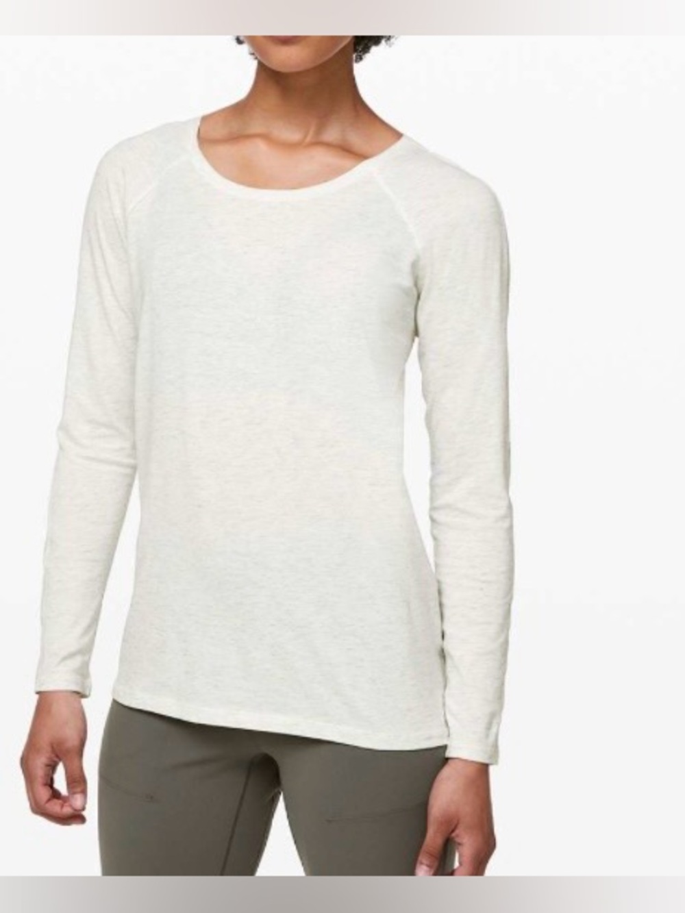 lululemon athletica gray Long Sleeve Crew Top size 4